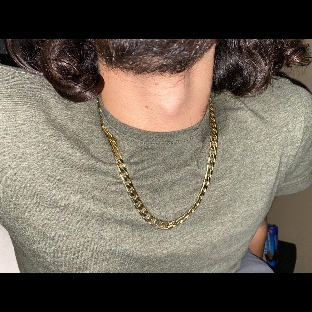 Cuban link 14k gold plated Chain